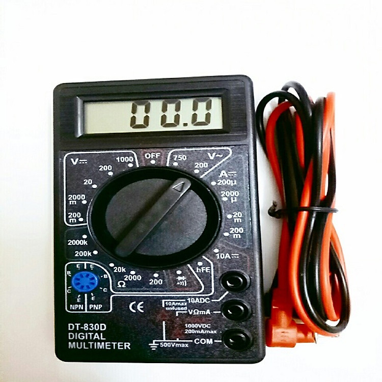 Đồng hồ đo VOM vạn năng điện tử DT-830D kèm bin