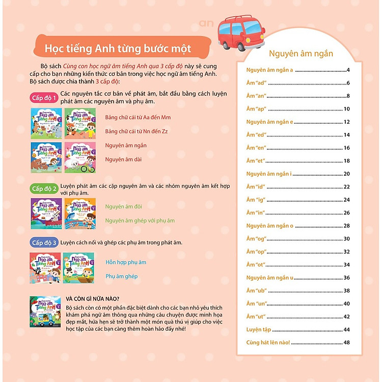 Cùng Con Học Ngữ Âm Tiếng Anh Qua 3 Cấp Độ - Nguyên Âm Ngắn - Ảnh 3