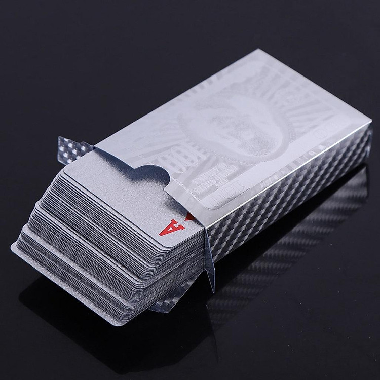 Bài Tây Poker Mạ Bạc Cao Cấp Chính hãng Ưu đãi - Hình ảnh 4