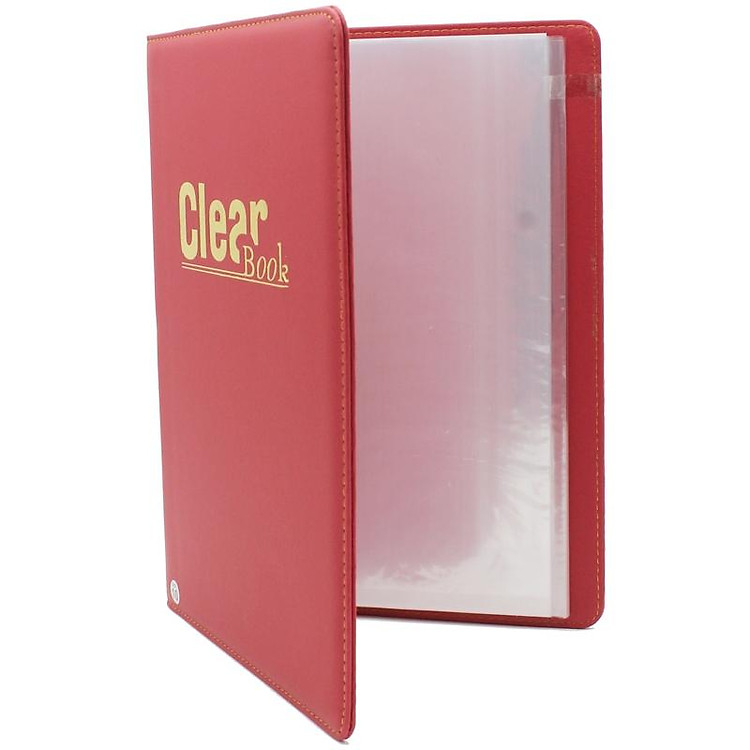 Bìa 10 Lá Da May A4 - Màu Đỏ - Ảnh 3