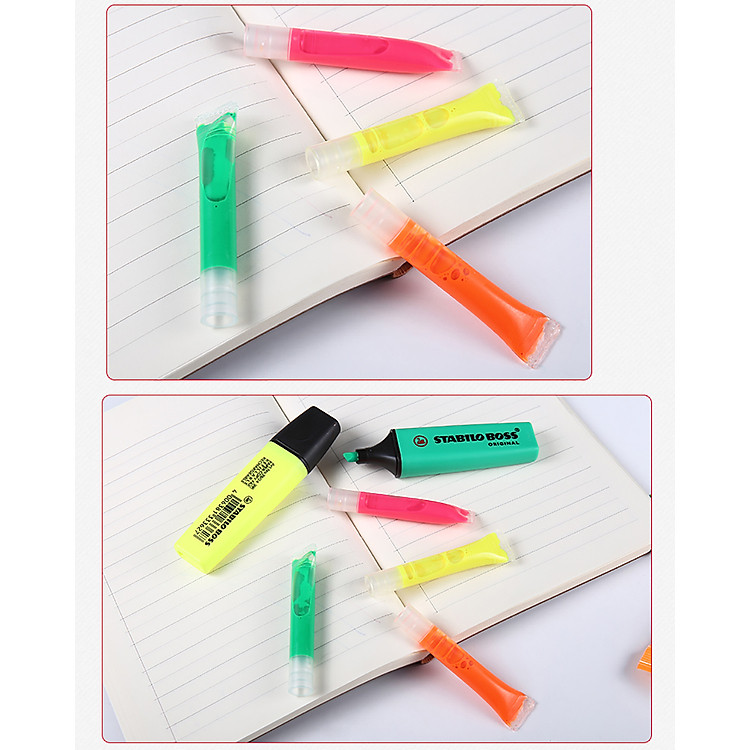 Bút dạ quang STABILO BOSS ORIGINAL - Đỏ (40) - Ảnh 4