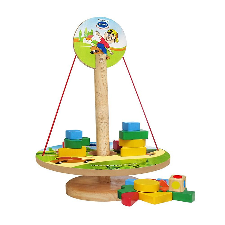Đồ chơi gỗ Winwintoys - Đĩa cân bằng Chính hãng Giá rẻ - Hình ảnh 2