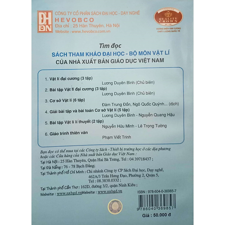 Vật lý đại cương, tập 1 - Cơ - Nhiệt - Ảnh 2