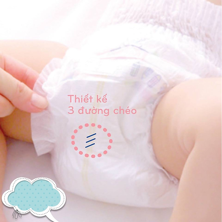 Tã/Bỉm dán Merries size M 68 miếng Chính hãng Ưu đãi - Hình ảnh 2