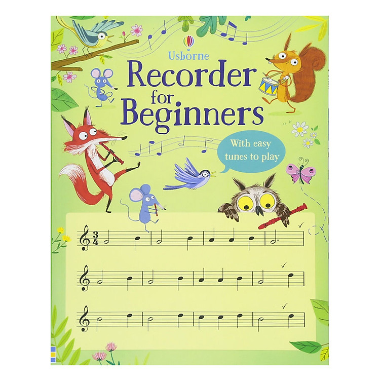 Sách Usborne Recorder For Beginners