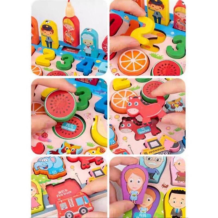 Bộ đồ chơi câu cá ghép số gỗ Chính hãng Ưu đãi - Hình ảnh 4