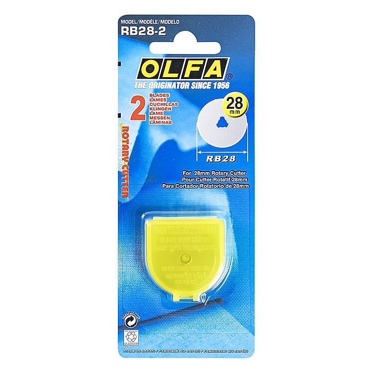 Vỉ 2 Lưỡi Dao Tròn Xoay Olfa RB28 (28mm)