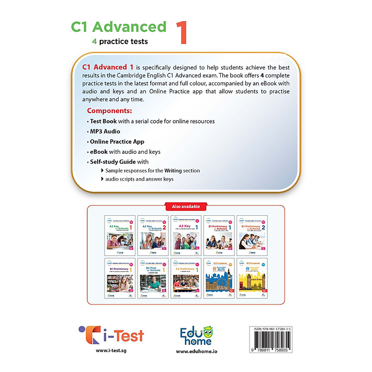 C1 Advanced 1 with 4 Practice Tests - Ảnh 2