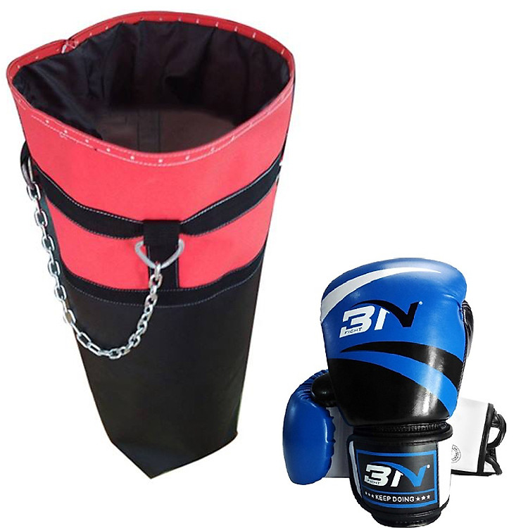 Combo vỏ bao cát tập boxing, mma + găng bao tay đấm bốc boxing, mma - Thiết bị tập đấm bốc boxing, mma, muay, võ cổ truyền