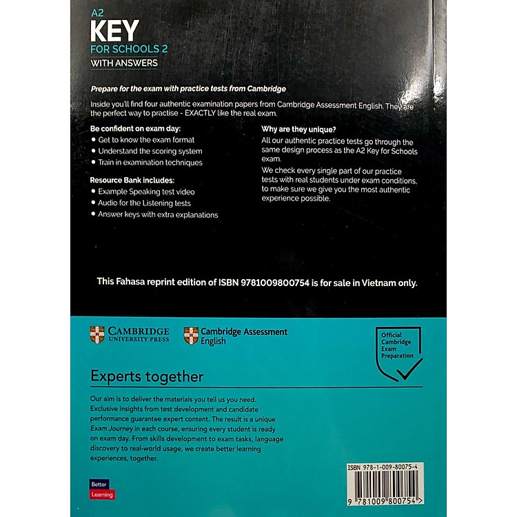 A2 Key For Schools 2 For The Revised 2020 Exam SB With Answers With Audio With Resource Bank - Ảnh 2