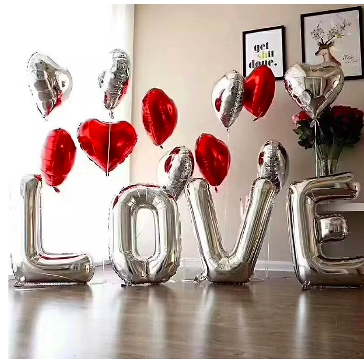 Bóng chữ LOVE cỡ đại 70cm (Bạc) - Ảnh 4