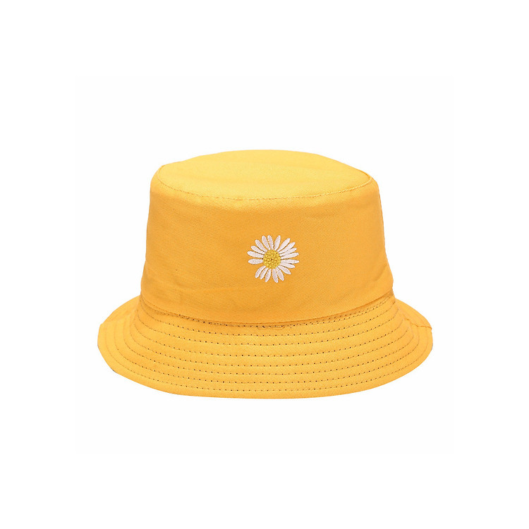 Nón bucket 2 mặt hoa cúc vành rộng 5.5Cm 3 màu