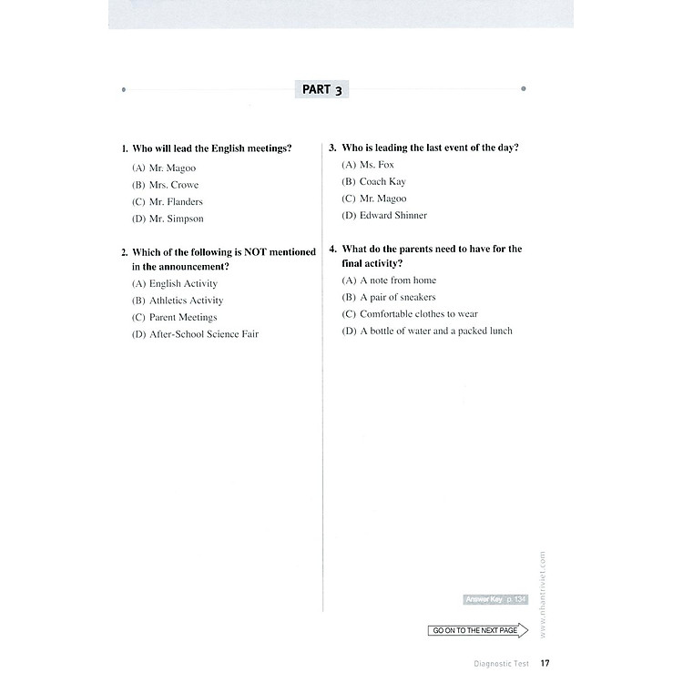 Master Toefl Junior Intermediate: Reading Comprehension (Kèm Cd) - Ảnh 6