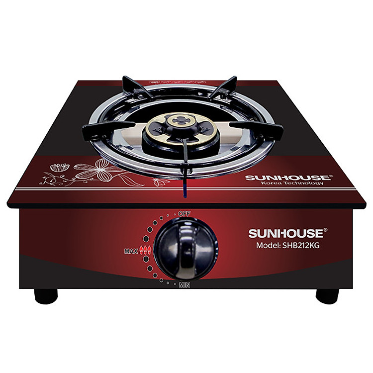 Bếp Gas Dương Đơn Mặt Kính Sunhouse SHB212KG - Hàng chính hãng