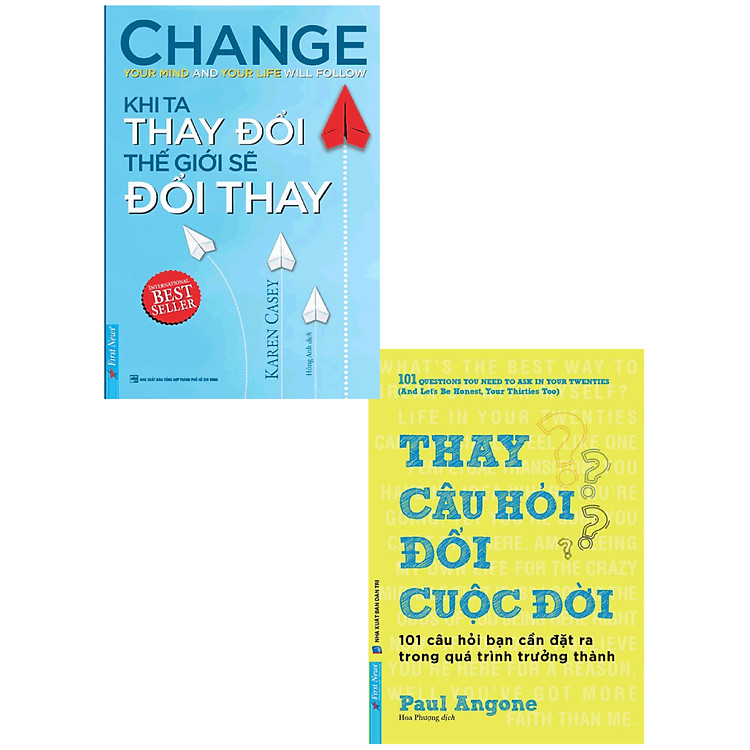 Combo Thay Câu Hỏi - Đổi Cuộc Đời + Khi Ta Thay Đổi Thế Giới Sẽ Đổi Thay (Bộ 2 Cuốn)_FN