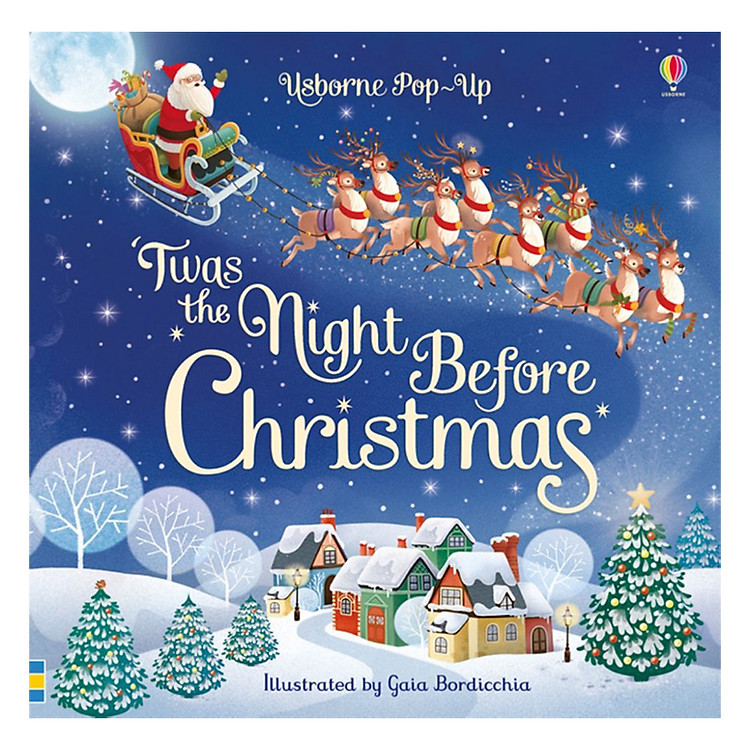Sách Pop-Up'Twas The Night Before Christmas - Pop-ups (Board book)