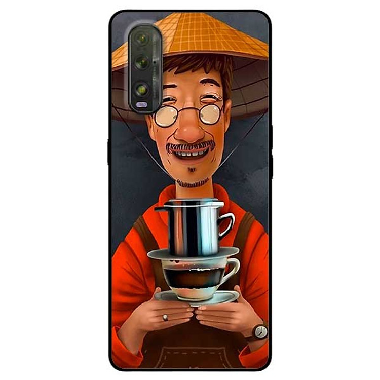 Ốp lưng dành cho Oppo Find X2 mẫu Cà Phê Phin