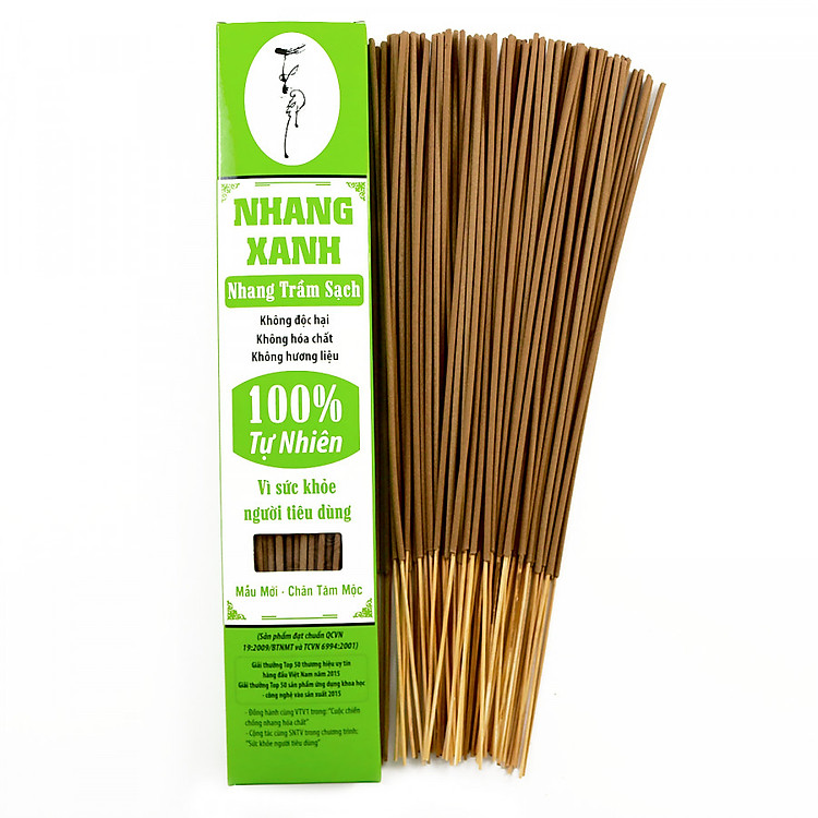 Nhang Xanh 30cm- 70g Chân Tăm Mộc Nhang Sạch Vì Sức Khỏe Gia Đình