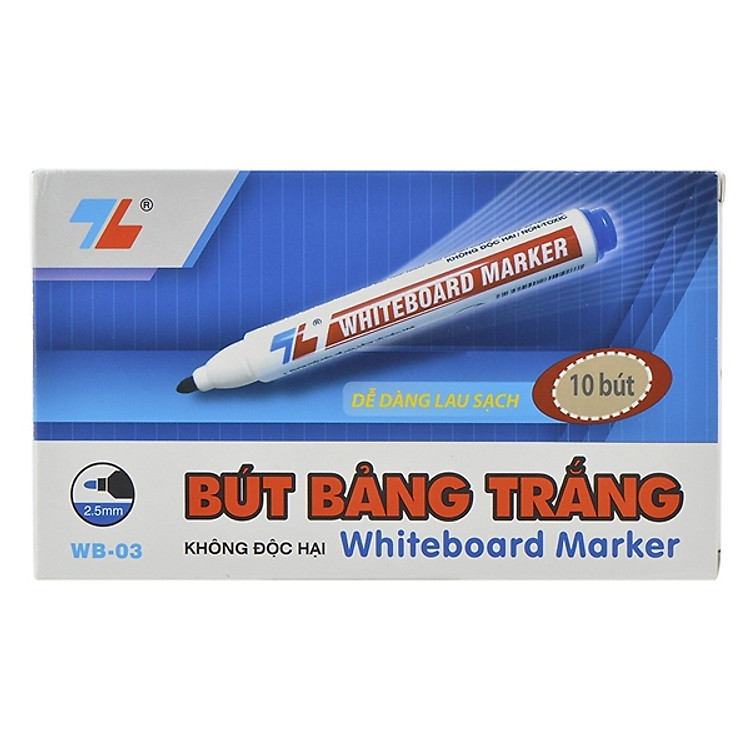 Hộp Bút Lông Bảng WB-03 - Mực Xanh