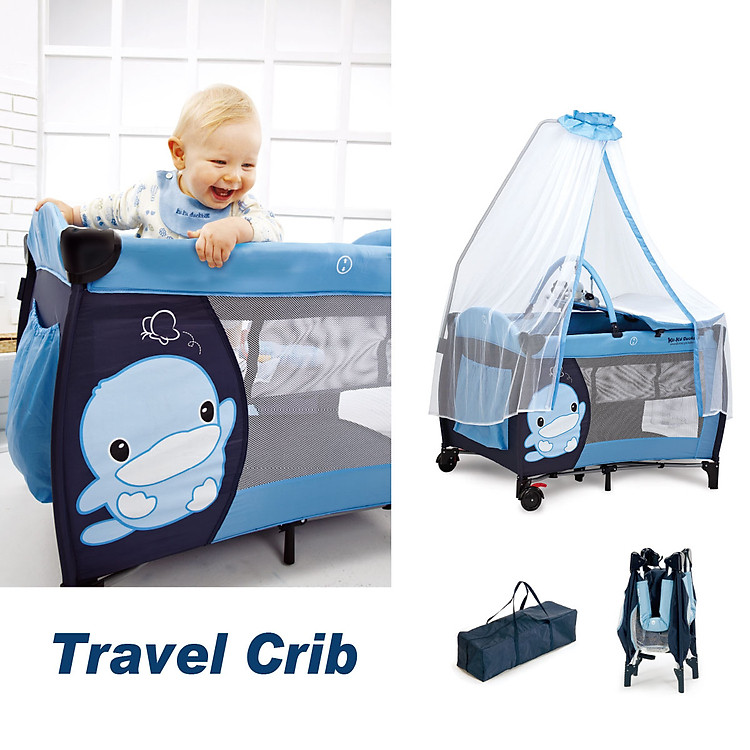 Mua Nôi Ngủ Du Lịch Cho Bé KUKU Chính hãng Giá rẻ - Hình ảnh 2