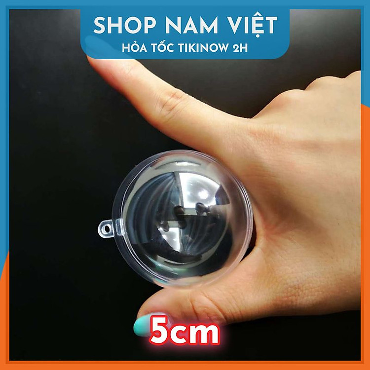 Quả Cầu Nhựa Trong Suốt Trang Trí Tiệc (5cm)