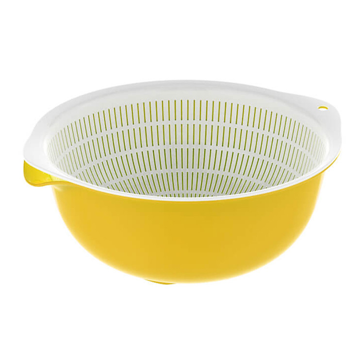 Rổ nhựa tròn cao cấp 2 lớp 1.5L đa năng - Nội địa Nhật Bản