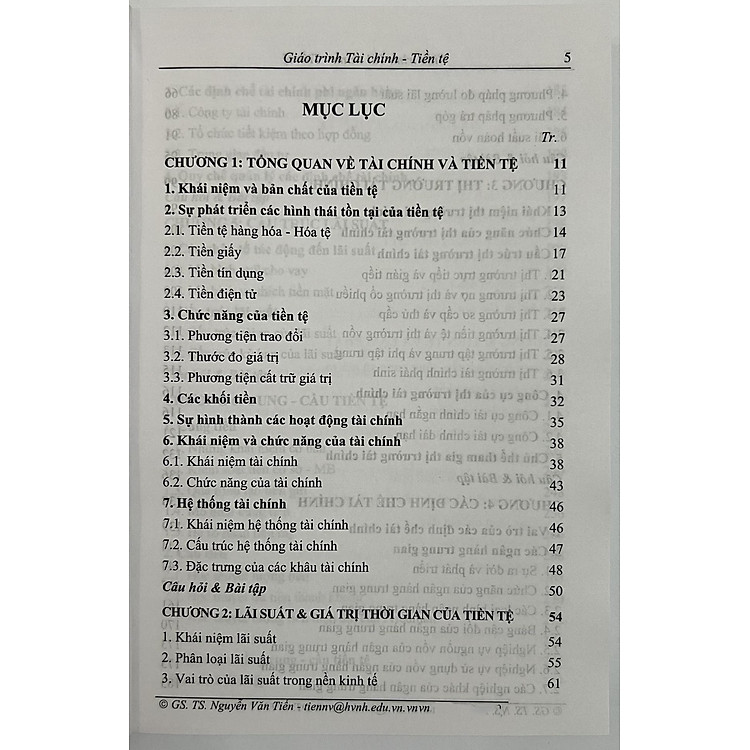 Giáo Trình Tài Chính - Tiền Tệ 2024 - Ảnh 3