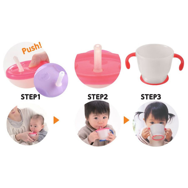 Mua Cốc Tập Uống 3 Giai Đoạn Richell Chính hãng Giá tốt - Hình ảnh 5