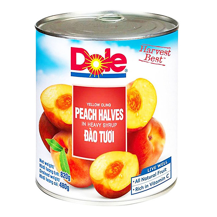 Đào Tươi Đóng Hộp Dole 820gr