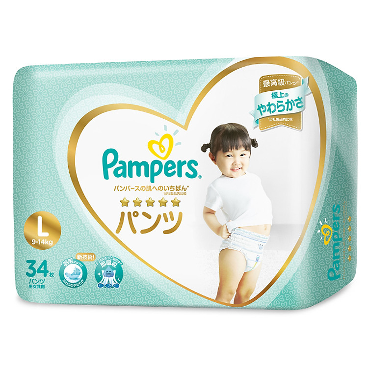 Tã Quần Pampers Nội Địa Gói Cực Đại L34 (34 Miếng)