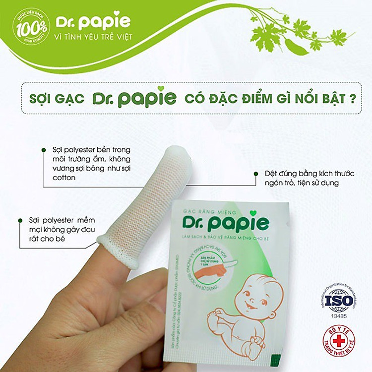 Gạc Rơ Lưỡi Dr Papie cho Bé Chính hãng Giá rẻ - Hình ảnh 4