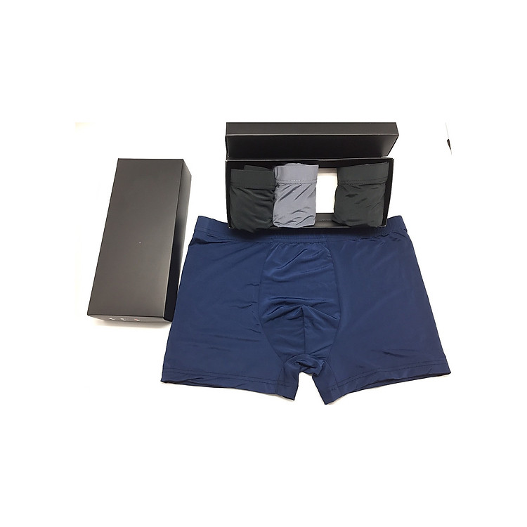 Hôp 4 quần lót nam boxer thun lạnh, sịp đùi cao cấp - HM