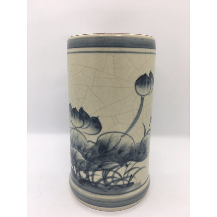 ống hương men rạng gốm bát tràng cao cấp