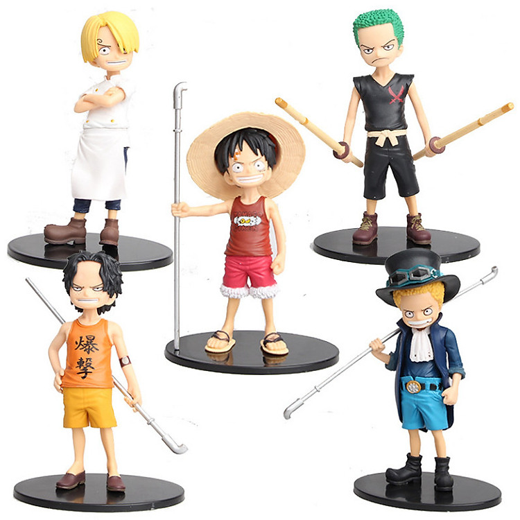Bộ 05 Mô Hình Nhân Vật One Piece - Cao 15cm