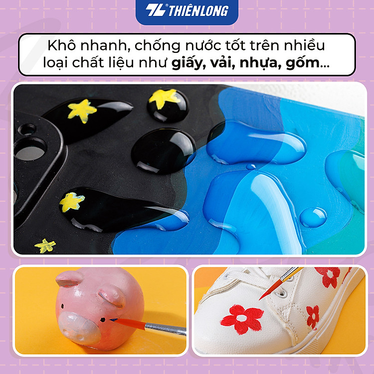 Màu Nước Acrylic Dạng Tuýp 12ml Thiên Long Colokit ACR-C008 - Ảnh 6