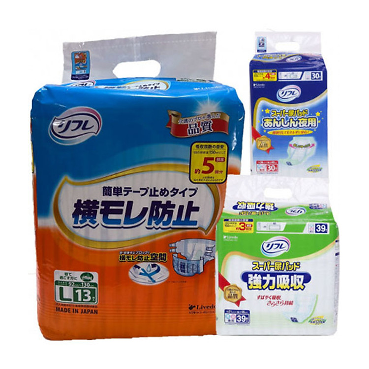 Combo Tã - Bỉm quần người lớn (size L), Miếng lót ngày và miếng lót đêm