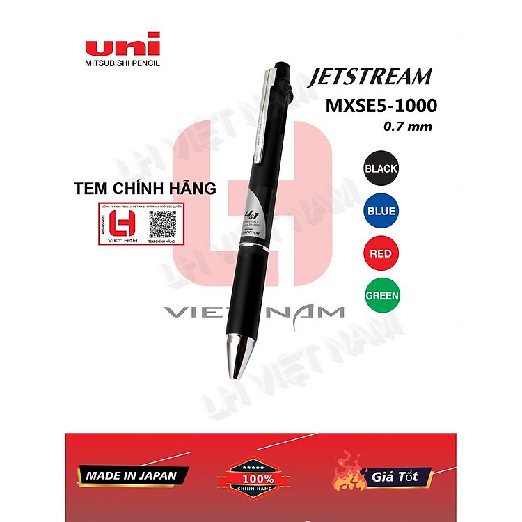 Bút bấm mực Jetstream 4&1 MSXE5-1000