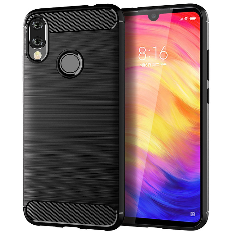 Ốp Lưng Dẻo Dành Cho Xiaomi Redmi Note 7 Vân Xước Chống Sốc