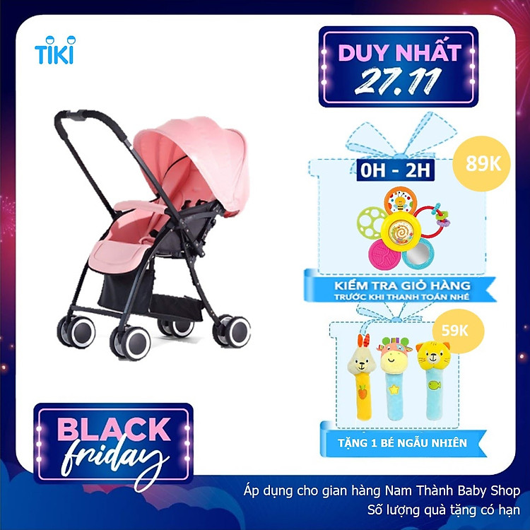 Xe đẩy cho bé, xe đẩy du lịch cho bé 2 chiều 3 tư thế