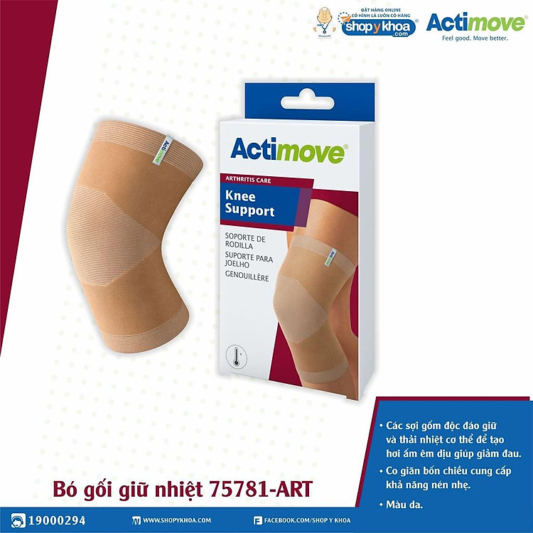 Bó gối giữ nhiệt 75781-ART Actimove Knee Support