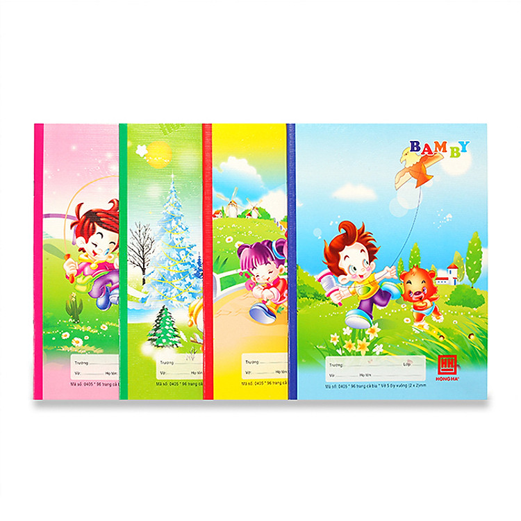 Vở 5 ô ly 96 trang Hồng Hà Class Bamby 0405 (20 quyển)