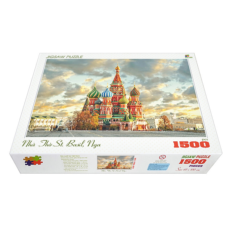 Mua tại Tiki: Bộ tranh xếp hình 1500 mảnh St. Basil Chính hãng Giá tốt