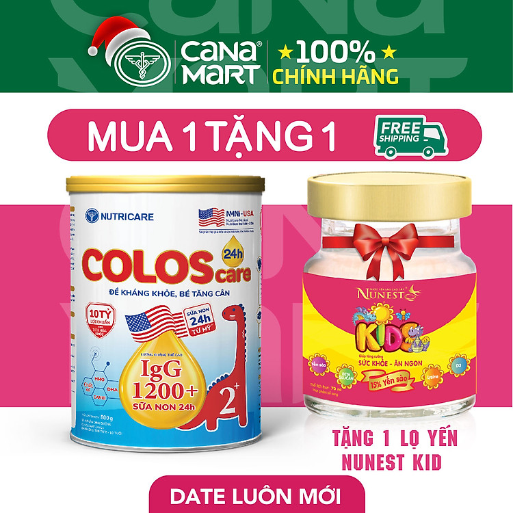 Mua tại Tiki: Sữa bột Nutricare ColosCare 2+ 850g Tin cậy Chính hãng, giá tốt