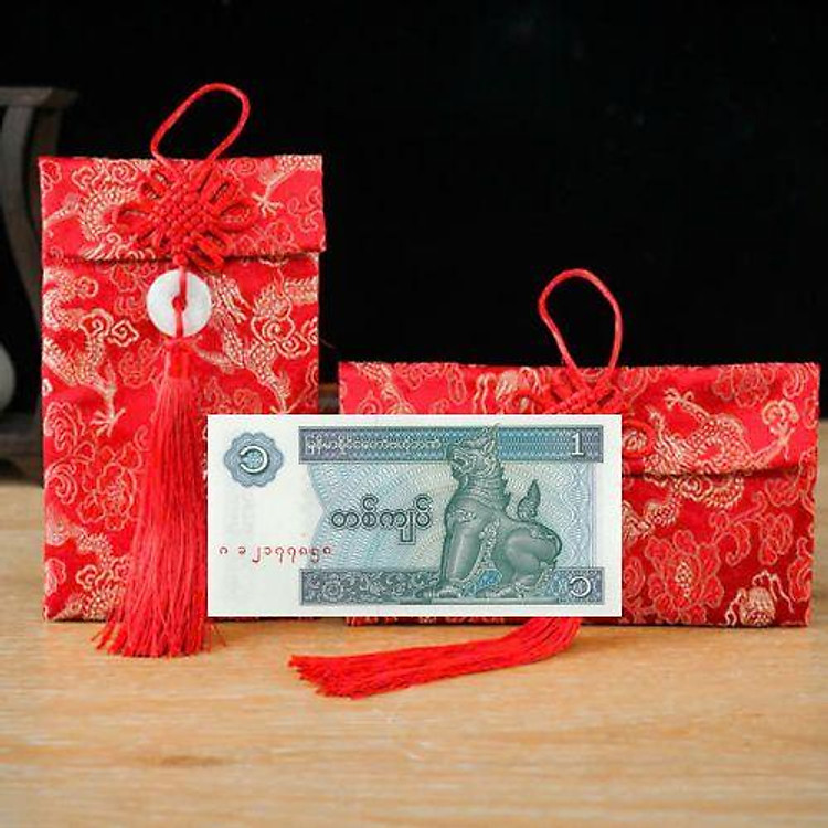 Túi Gấm Con Lân Myanmar Sưu Tầm