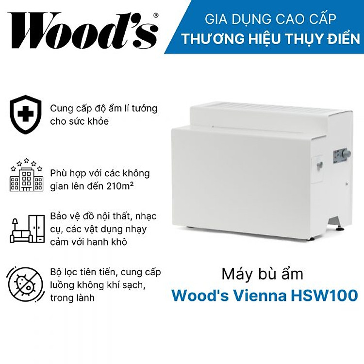Máy Bù Ẩm Wood’s Vienna HSW100 Hàng chính hãng