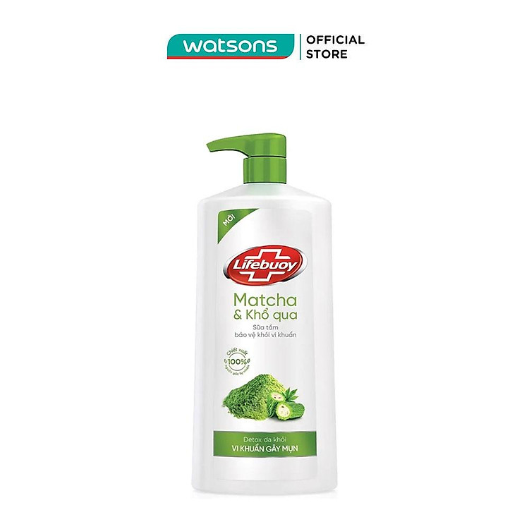 Sữa Tắm Lifebuoy Matcha & Khổ Qua Detox Da Khỏi Vi Khuẩn Gây Mụn 800g
