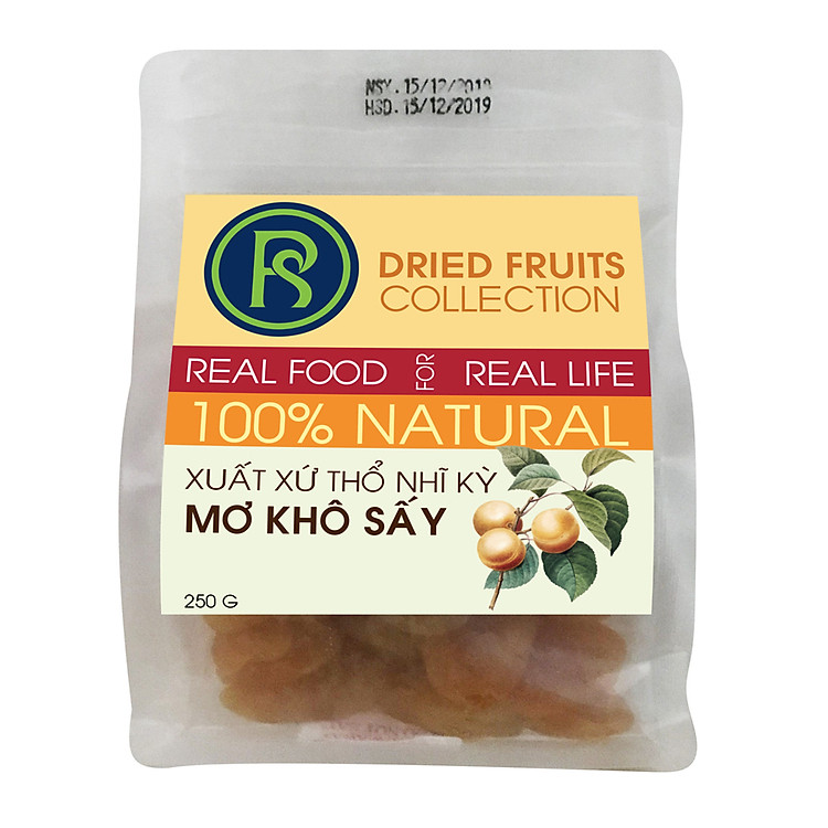 Mơ Sấy Dẻo Real Food (500g/100g)