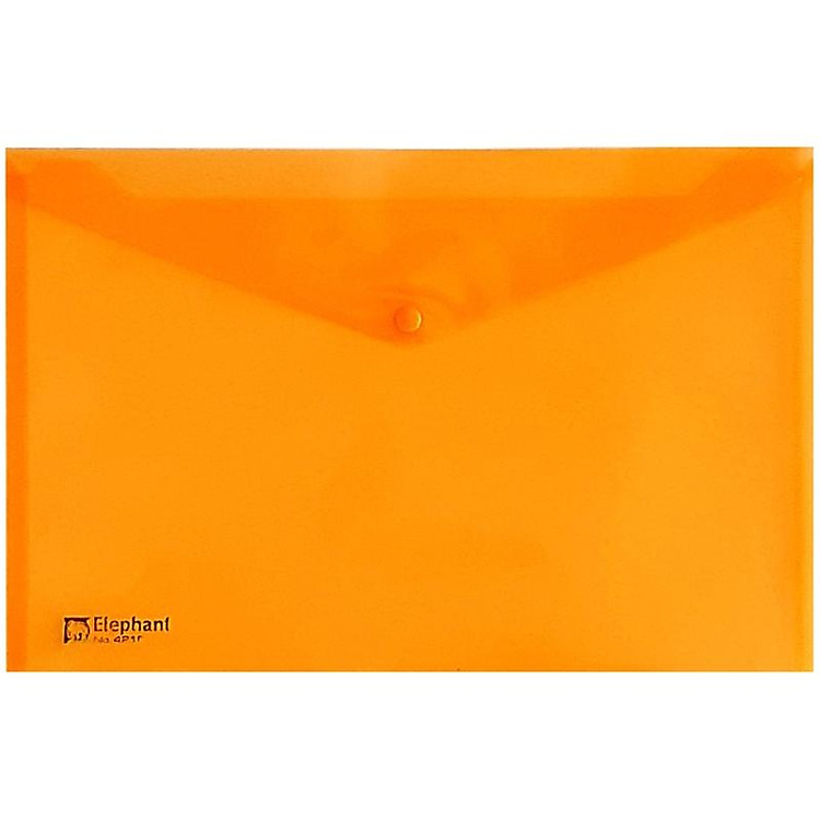 Bìa Nút Nhựa Elephant 421F – Màu Cam