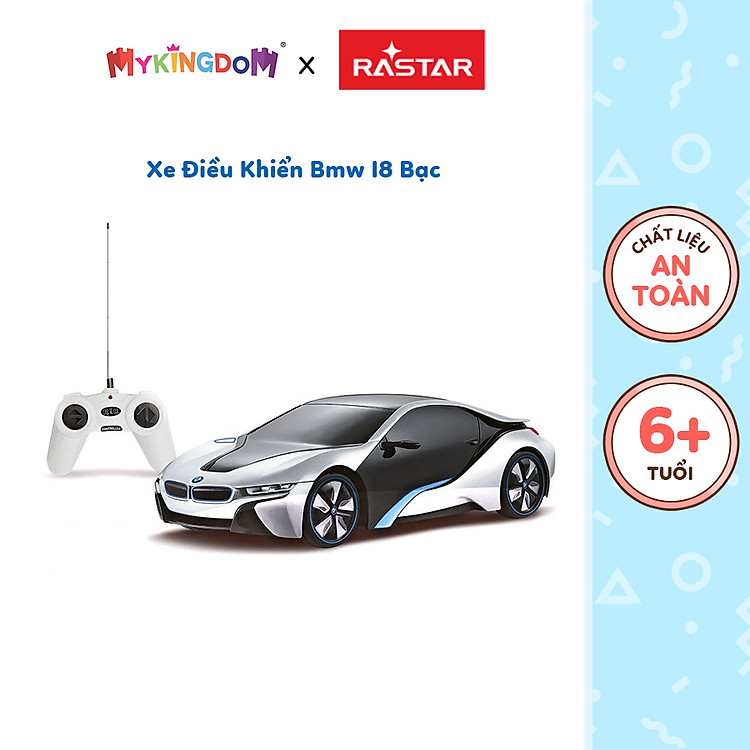 Mua tại Tiki: Xe điều khiển BMW i8 Bạc RASTAR Chính hãng Giá tốt