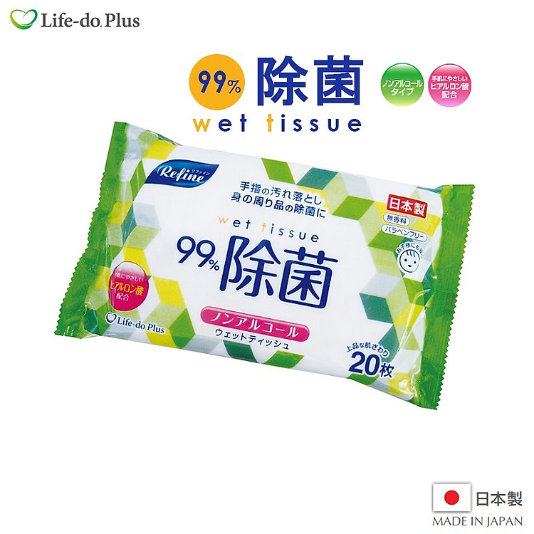 Khăn ướt khử trùng Life-do.Plus – Nhật Bản Ưu đãi